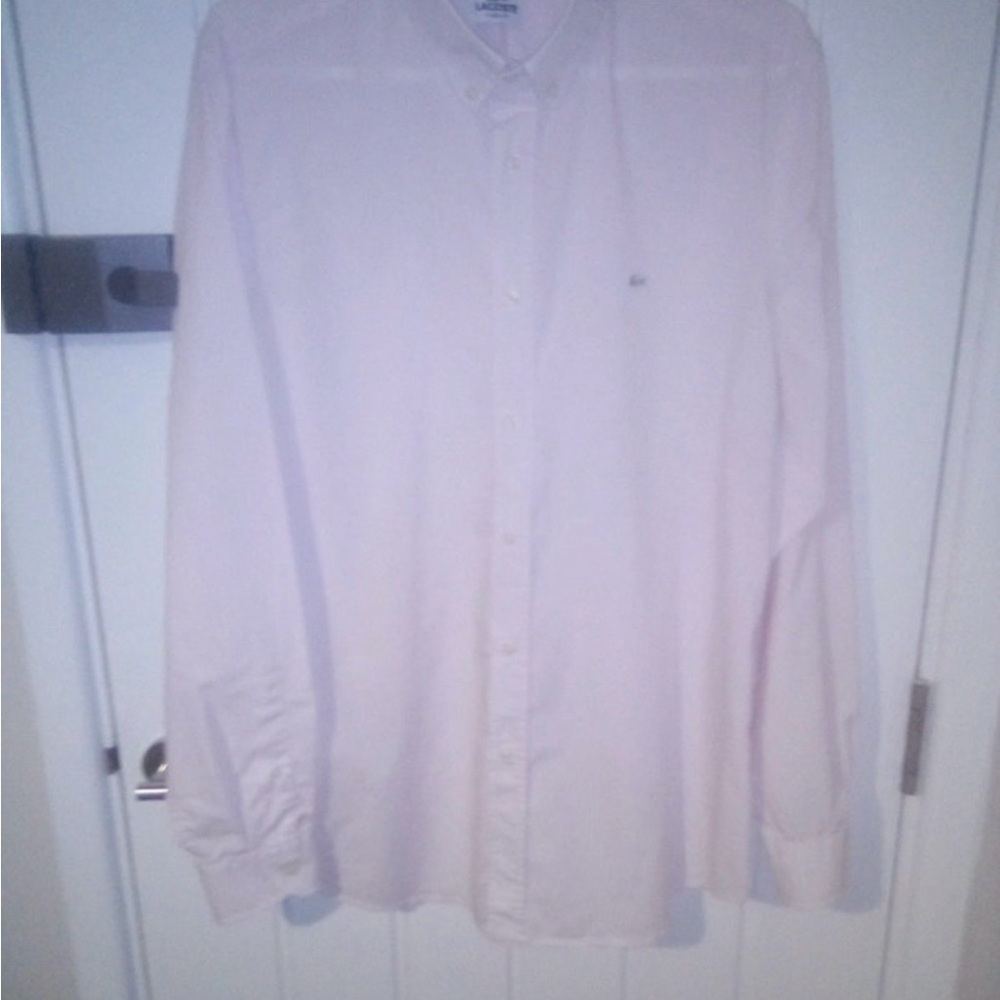 Lacoste Men's Light Pink Casual Shirt